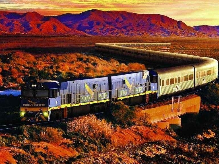 transcontinental indian pacific train mythique Australie